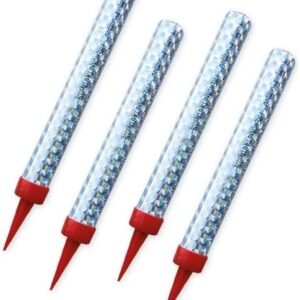 candele flambè 12 cm colore argento pacco da 4pz