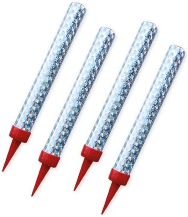 candele flambè 12 cm colore argento pacco da 4pz