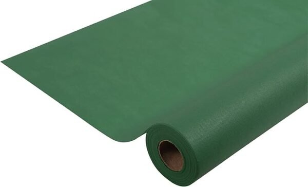 Tovaglia a rotolo damascata verde bandiera - 1.20x5 m