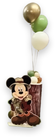 Cartonato di Topolino e palloncini per allestimento feste