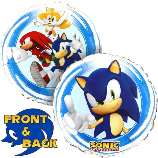 Palloncino Mylar Sonic the Hedgehog - 34 x 34 cm
