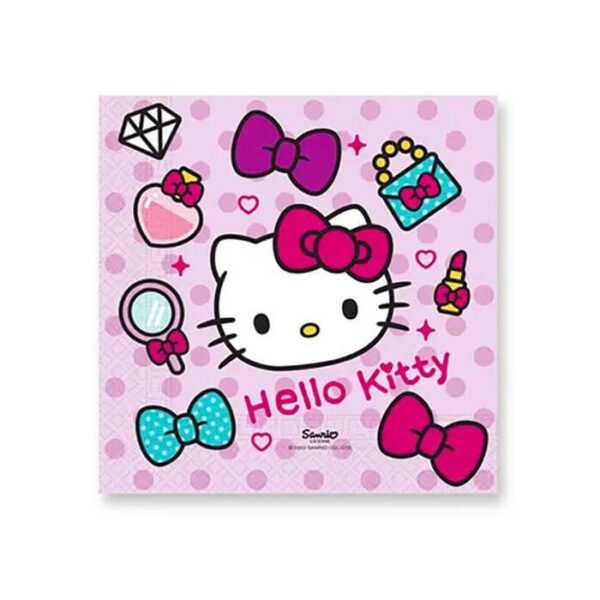 20 Tovaglioli Hello Kitty Fashion 33x33