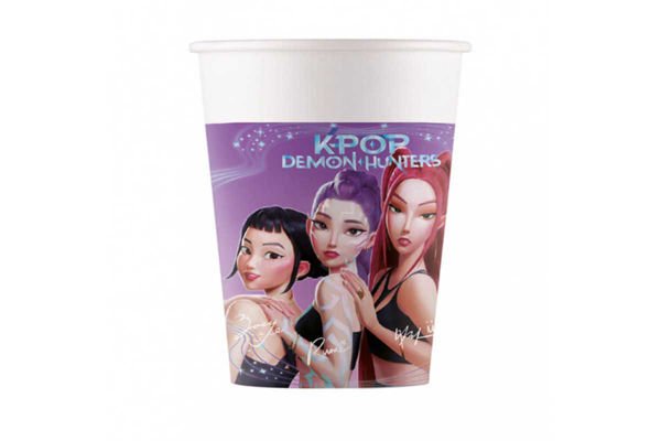 Bicchieri K-Pop Demon Hunters - Confezione da 8 Pezzi - Viola