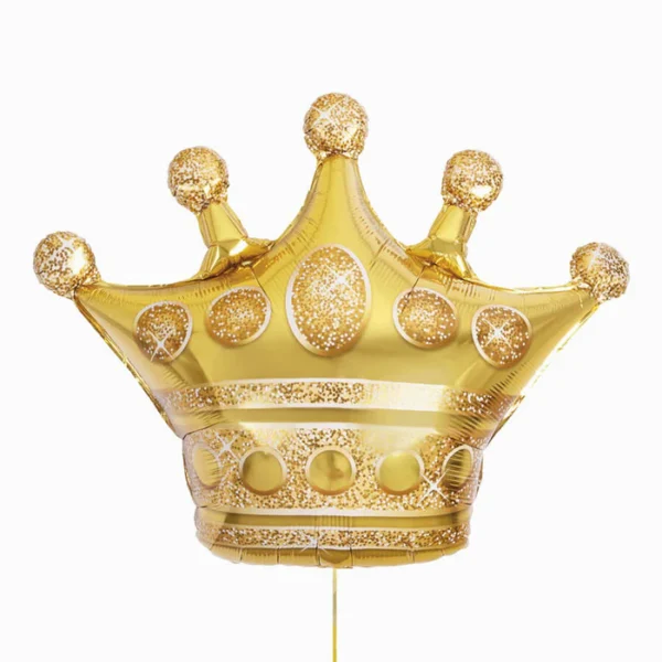 Palloncino Foil Corona Oro Metallizzato 76 cm - King & Queen