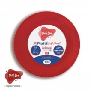 25 Piatti Frutta Party Line 17 cm - Piatti Colorati per Feste e Buffet - immagine 6