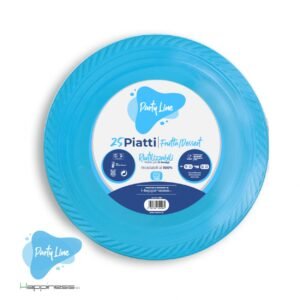 25 Piatti Frutta Party Line 17 cm - Piatti Colorati per Feste e Buffet - immagine 4