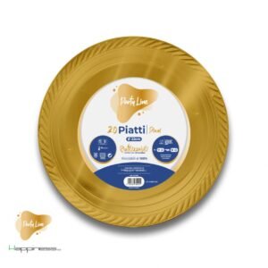 20 Piatti Piani Party Line 22 cm - Piatti Colorati per Feste e Compleanni - immagine 3