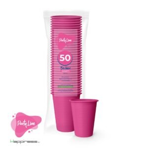 50 Bicchieri Party Line 200 cc - Bicchieri Colorati per Feste e Compleanni - immagine 9