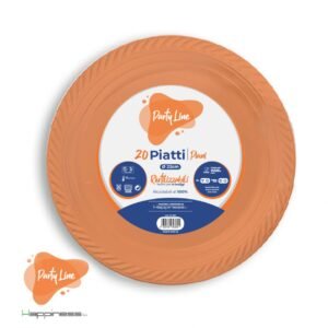 20 Piatti Piani Party Line 22 cm - Piatti Colorati per Feste e Compleanni - immagine 4