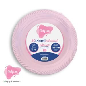 25 Piatti Frutta Party Line 17 cm - Piatti Colorati per Feste e Buffet - immagine 8