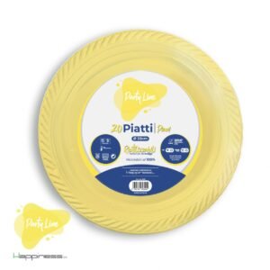 20 Piatti Piani Party Line 22 cm - Piatti Colorati per Feste e Compleanni - immagine 11