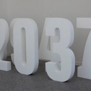 Numero Polistirolo Gigante 95cm Bianco