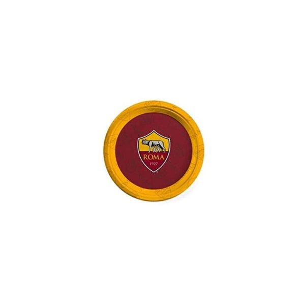 Piatti A.S. Roma Diametro 18 cm - Confezione da 8 Pezzi